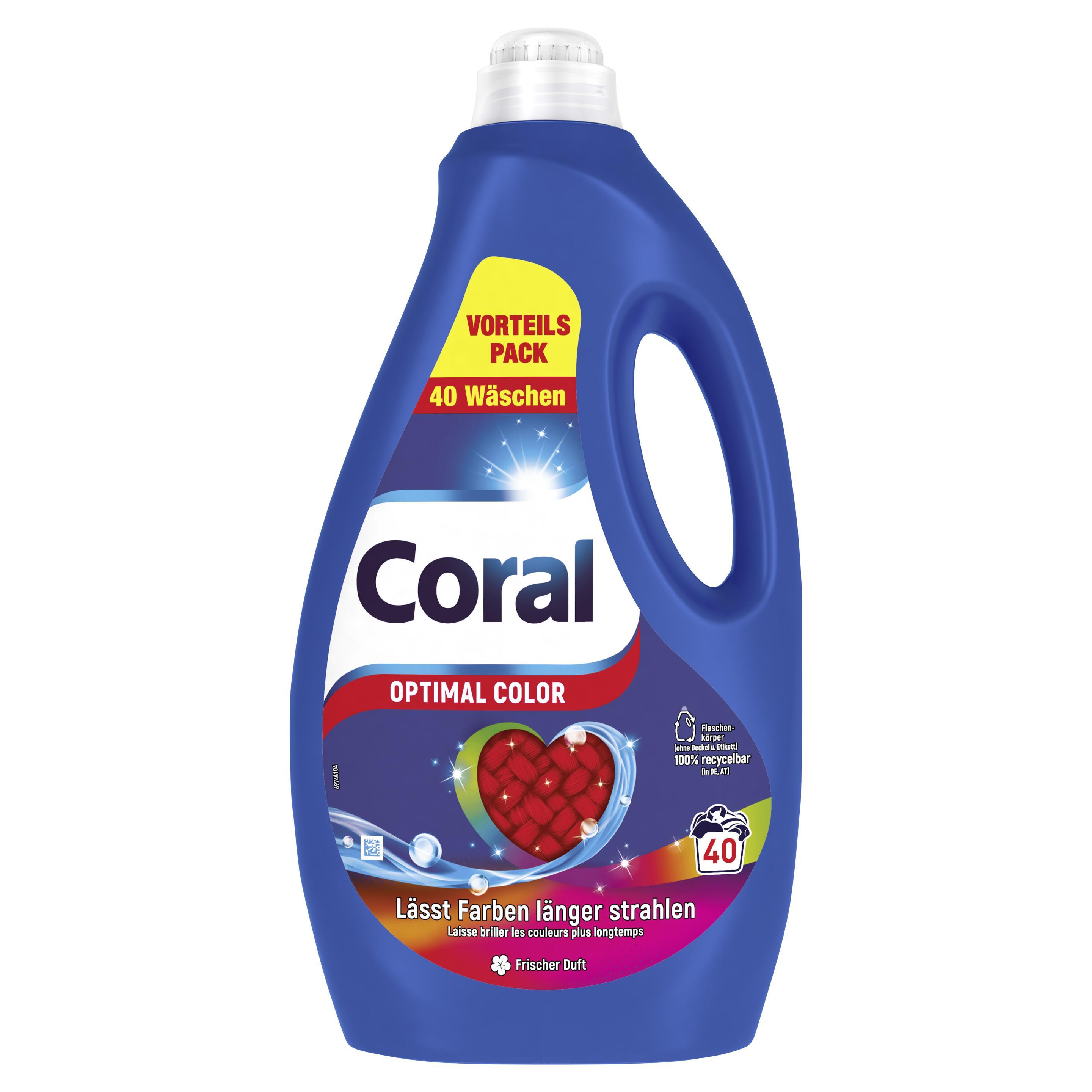 Coral Flüssigwaschmittel Optimal Color 40WL 2,0L