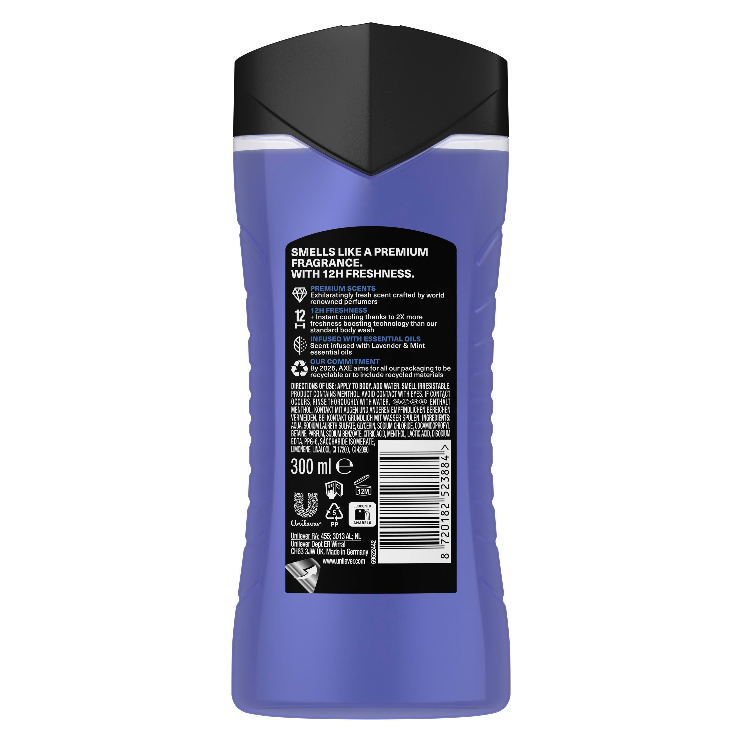 Axe Duschgel 3in1 Blue Lavender 300 ml