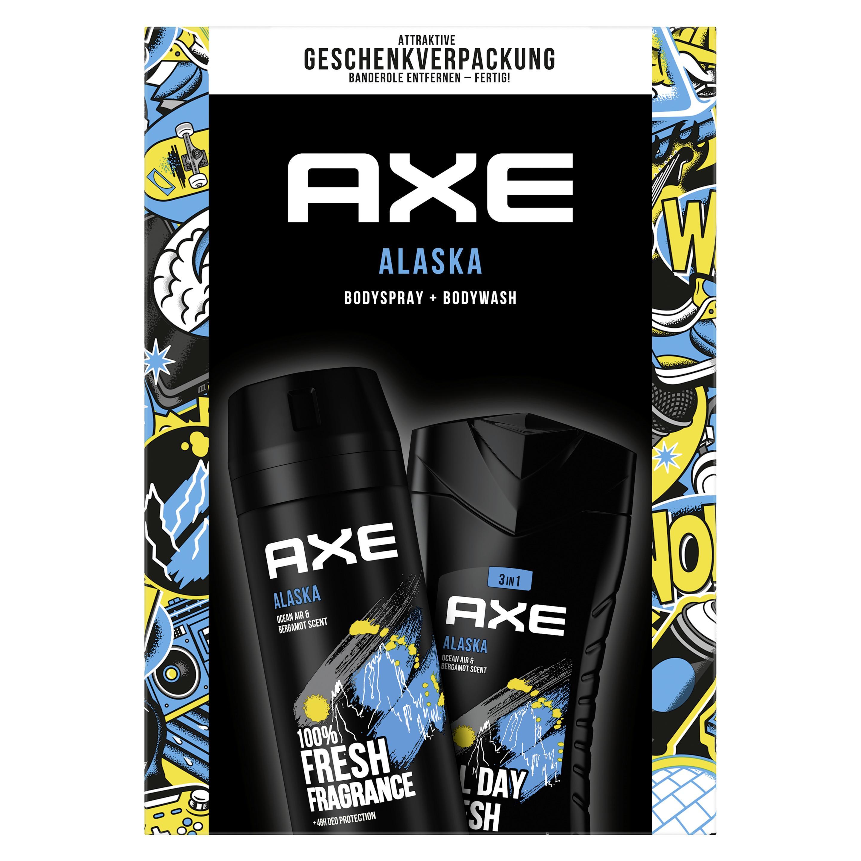 AXE  Geschenkset "Alaska" Pflegeset mit Deodorant und Duschgel (150 ml + 250 ml)