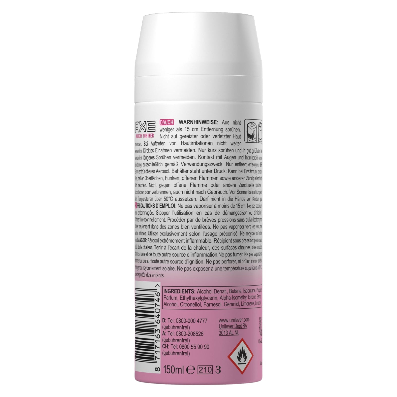 Bodyspray Anarchy for Her Deo ohne Aluminium 150ml