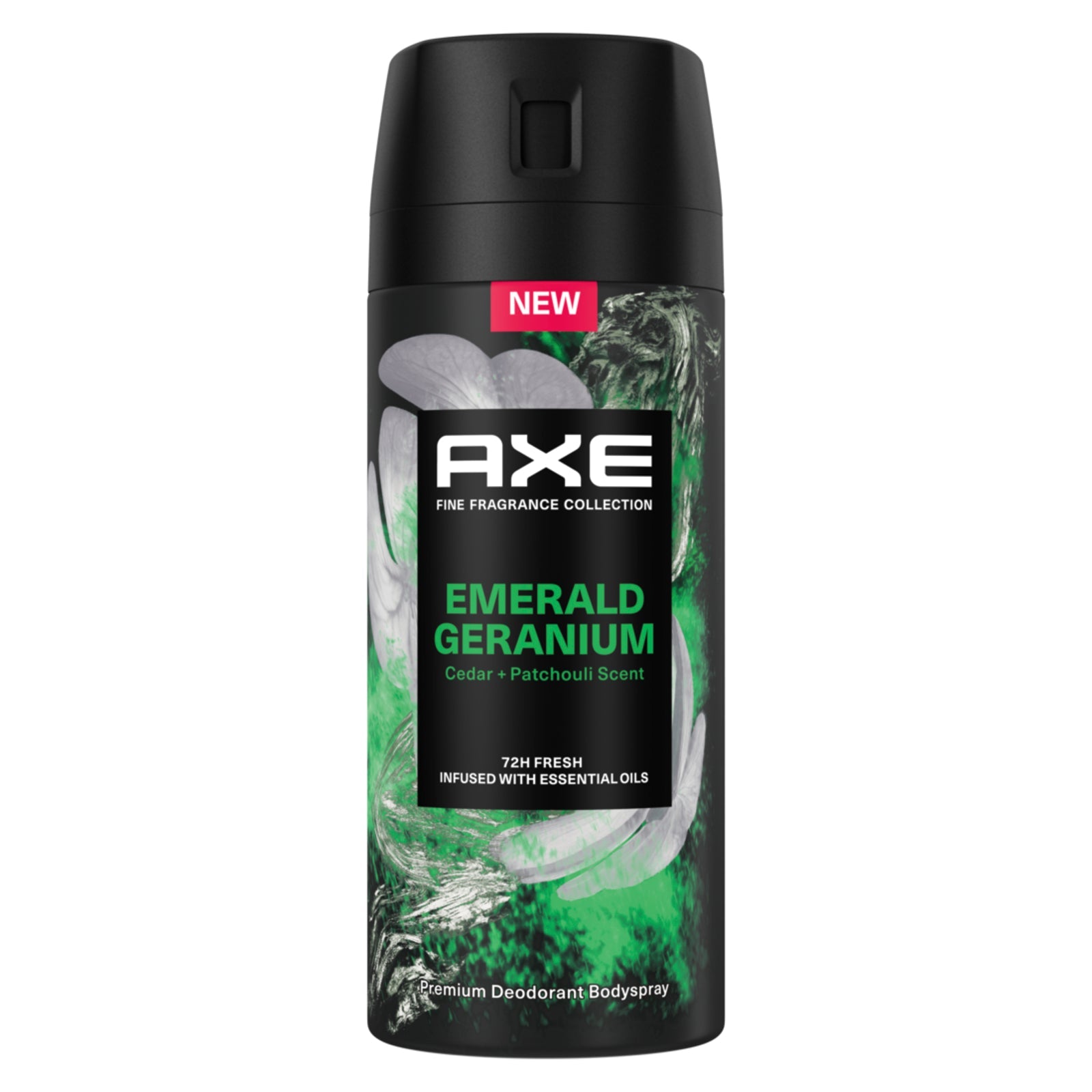 Axe Premium Bodyspray Emerald Geranium Deo ohne Aluminiumsalze mit 72 Stunden 150 ml