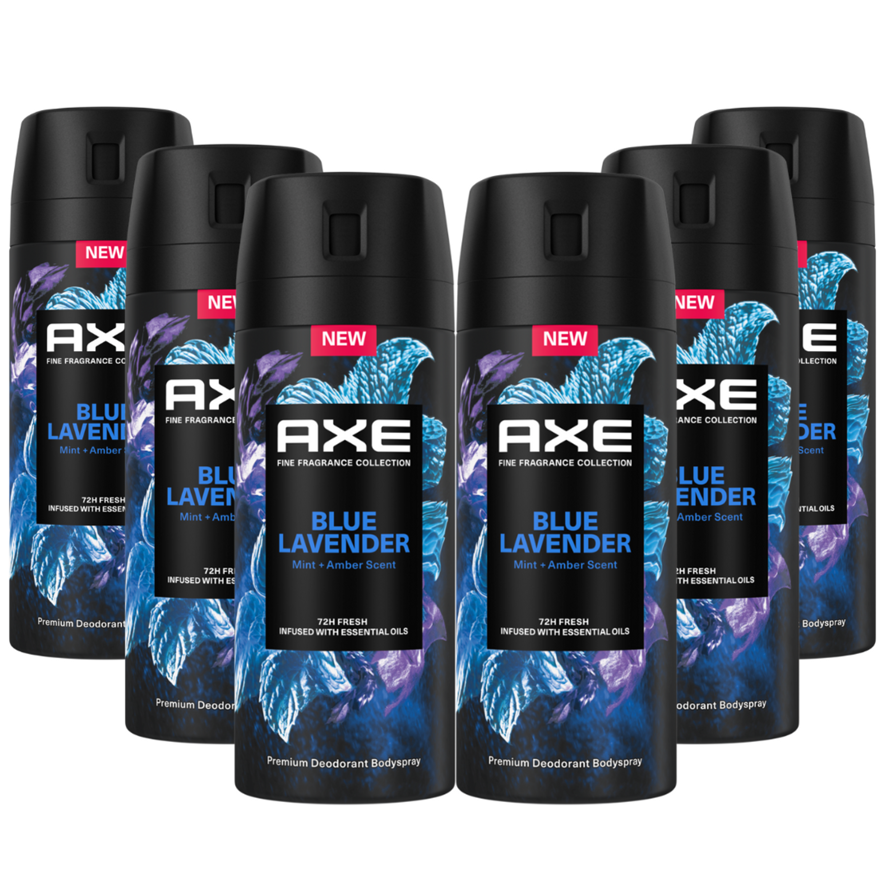 Axe Premium Bodyspray Blue Lavender Deo ohne Aluminiumsalze mit 72 Stunden Schutz 150 ml