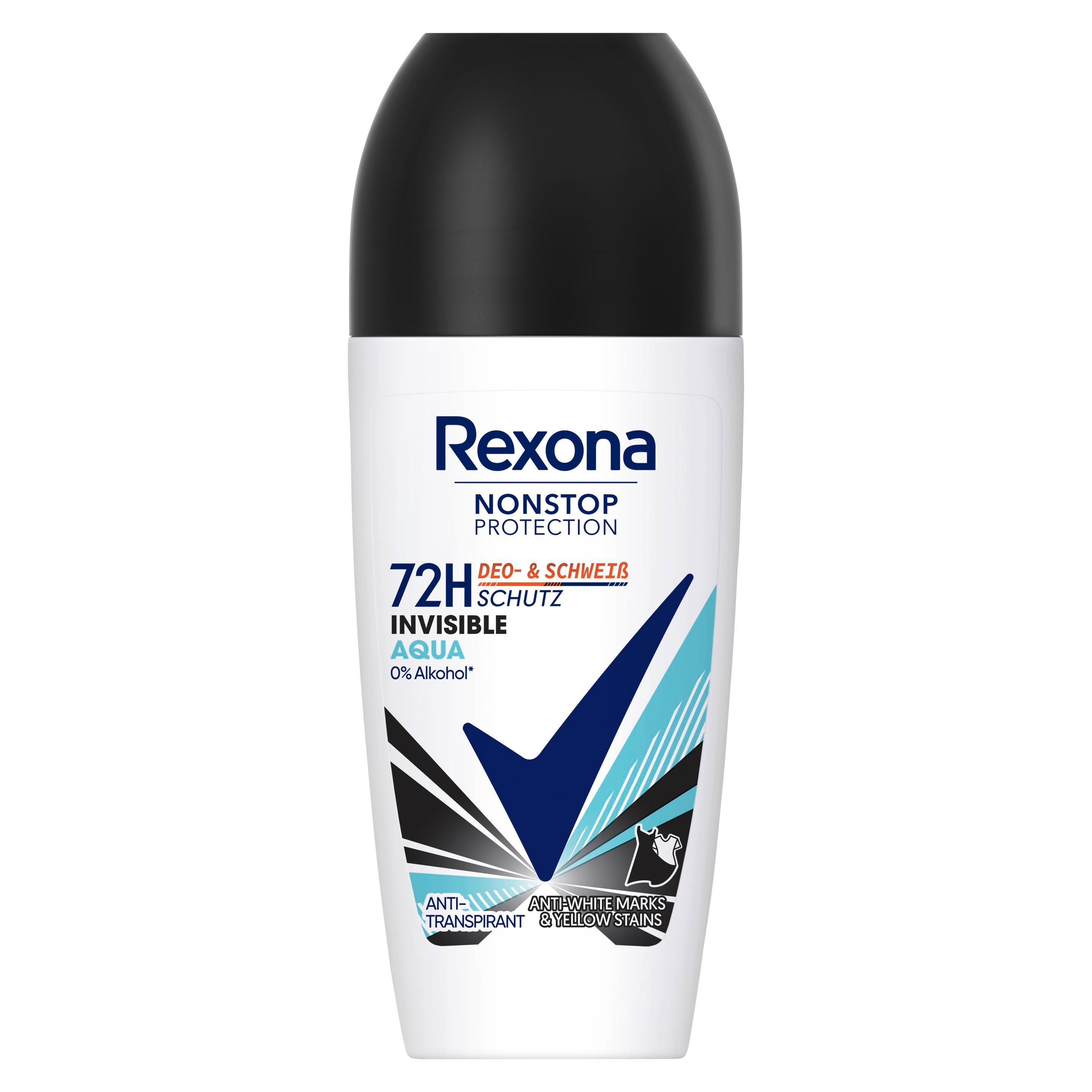 Rexona Nonstop Protection Deo Roll-On Invisible Aqua 50 ml