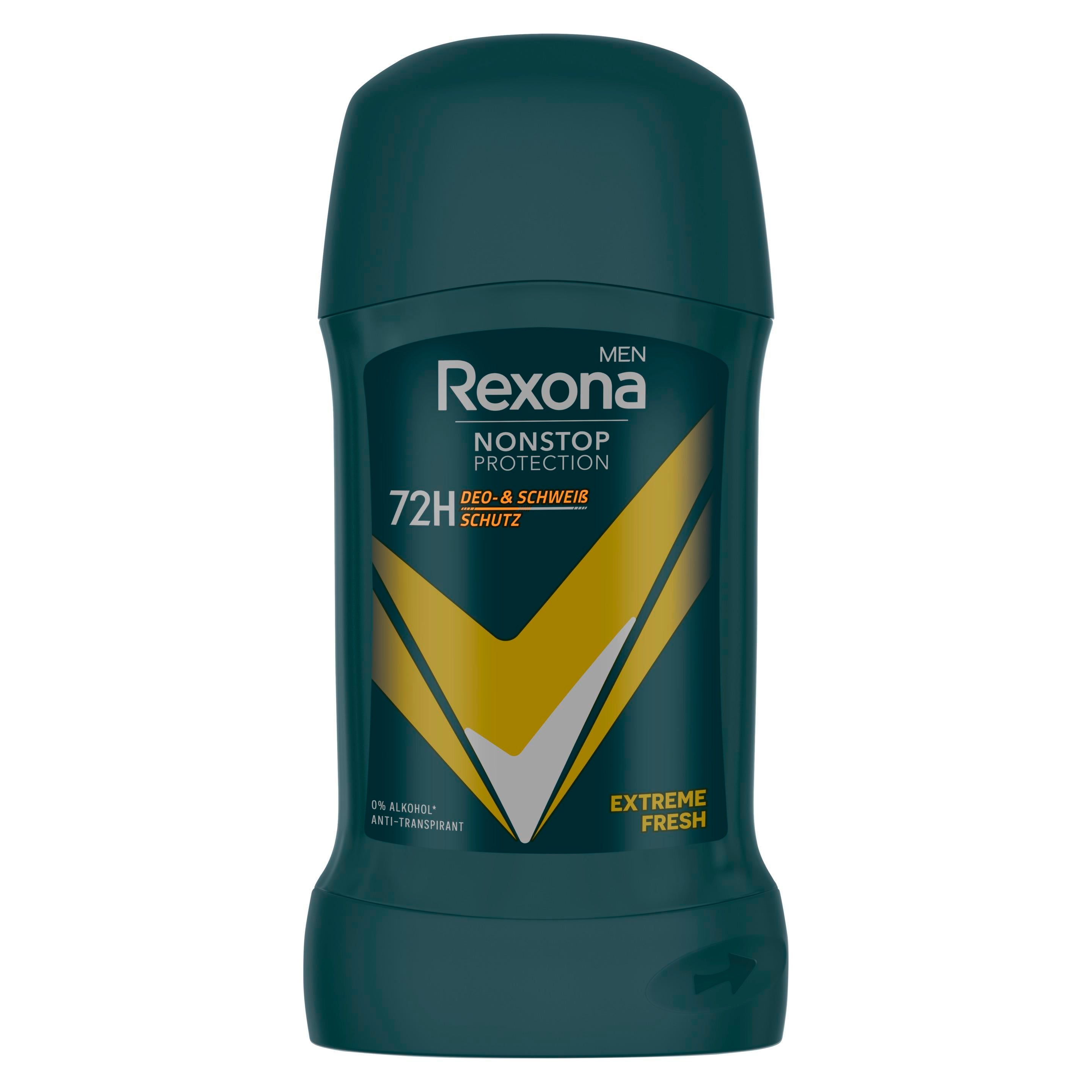 Rexona Men Nonstop Protection Deo Stick Extreme Fresh Anti Transpirant mit 72 Stunden Schutz vor Schweiß und Körpergeruch 50 ml