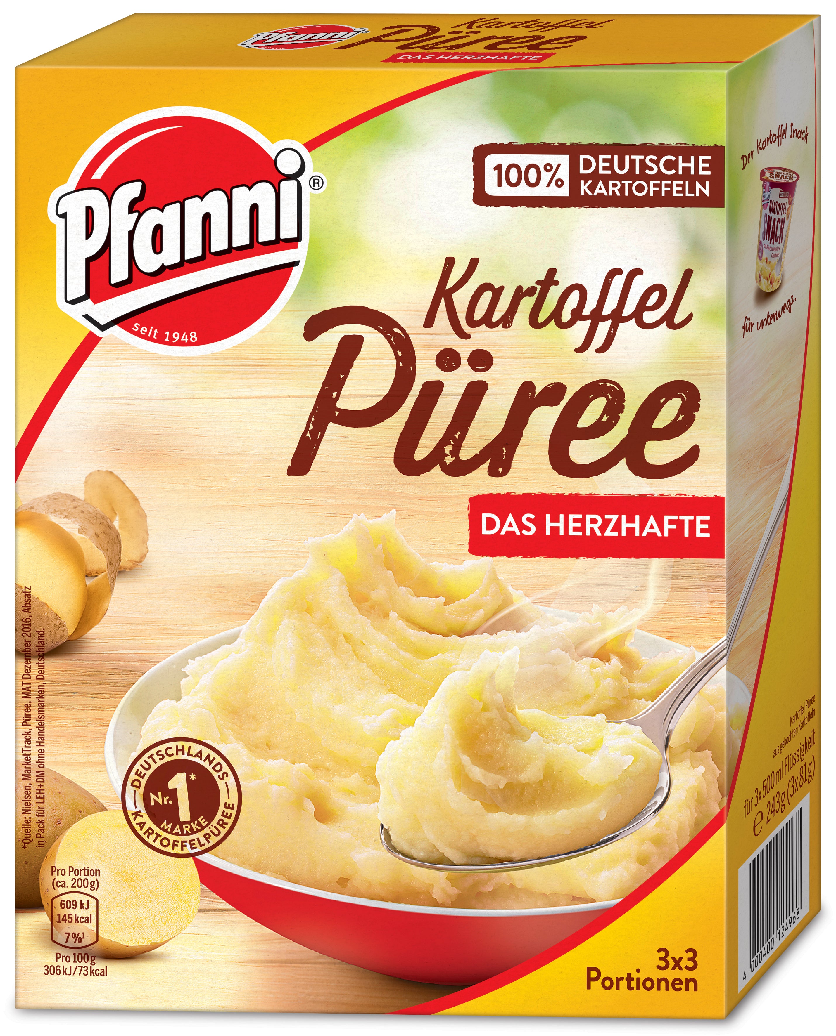 Pfanni Kartoffel Püree Das Herzhafte 243 g Packung