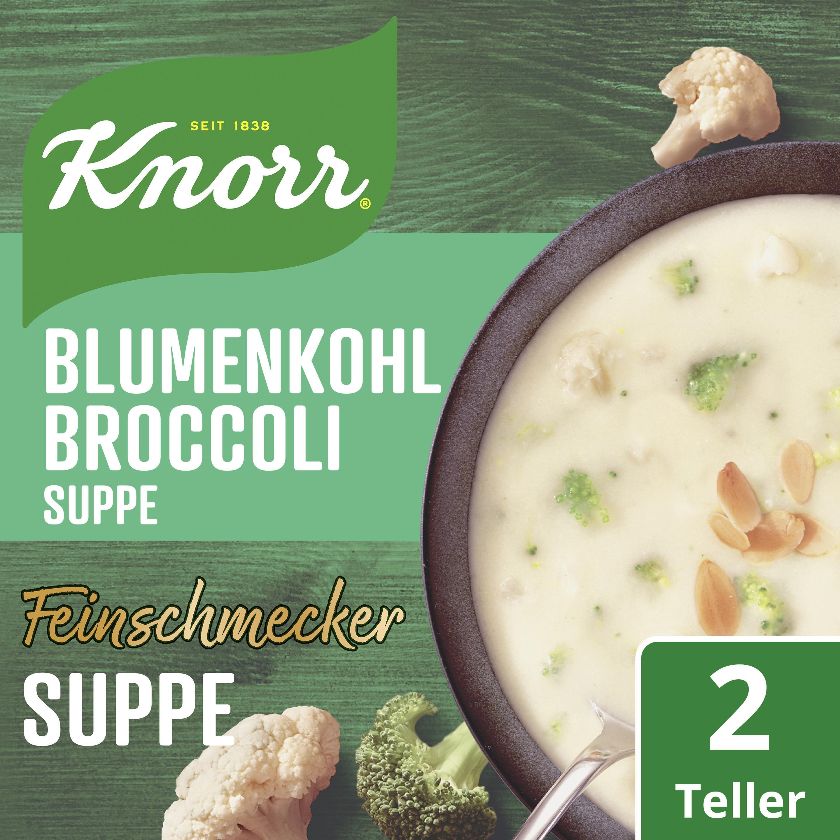 Knorr Feinschmecker Blumenkohl Broccoli Suppe 500ml Beutel