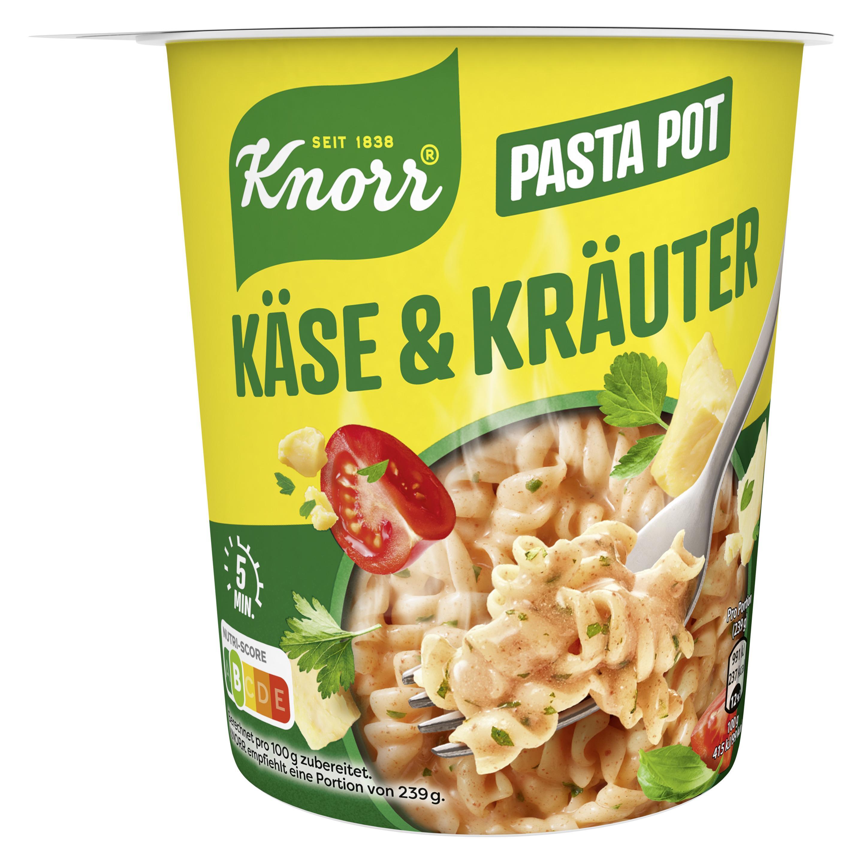 Knorr Pasta Snack Pot Käse & Kräuter 1 Portion