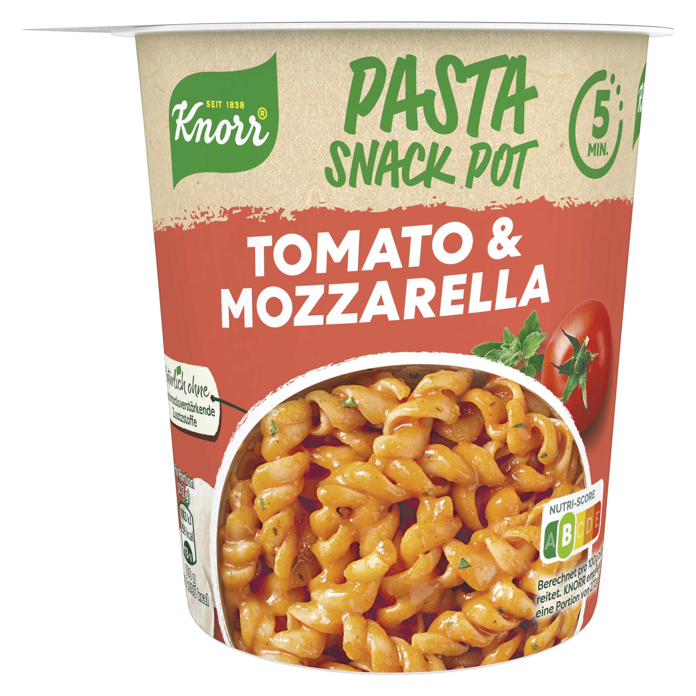 Knorr Pasta Snack Tomaten-Mozzarella-Sauce 72g Becher