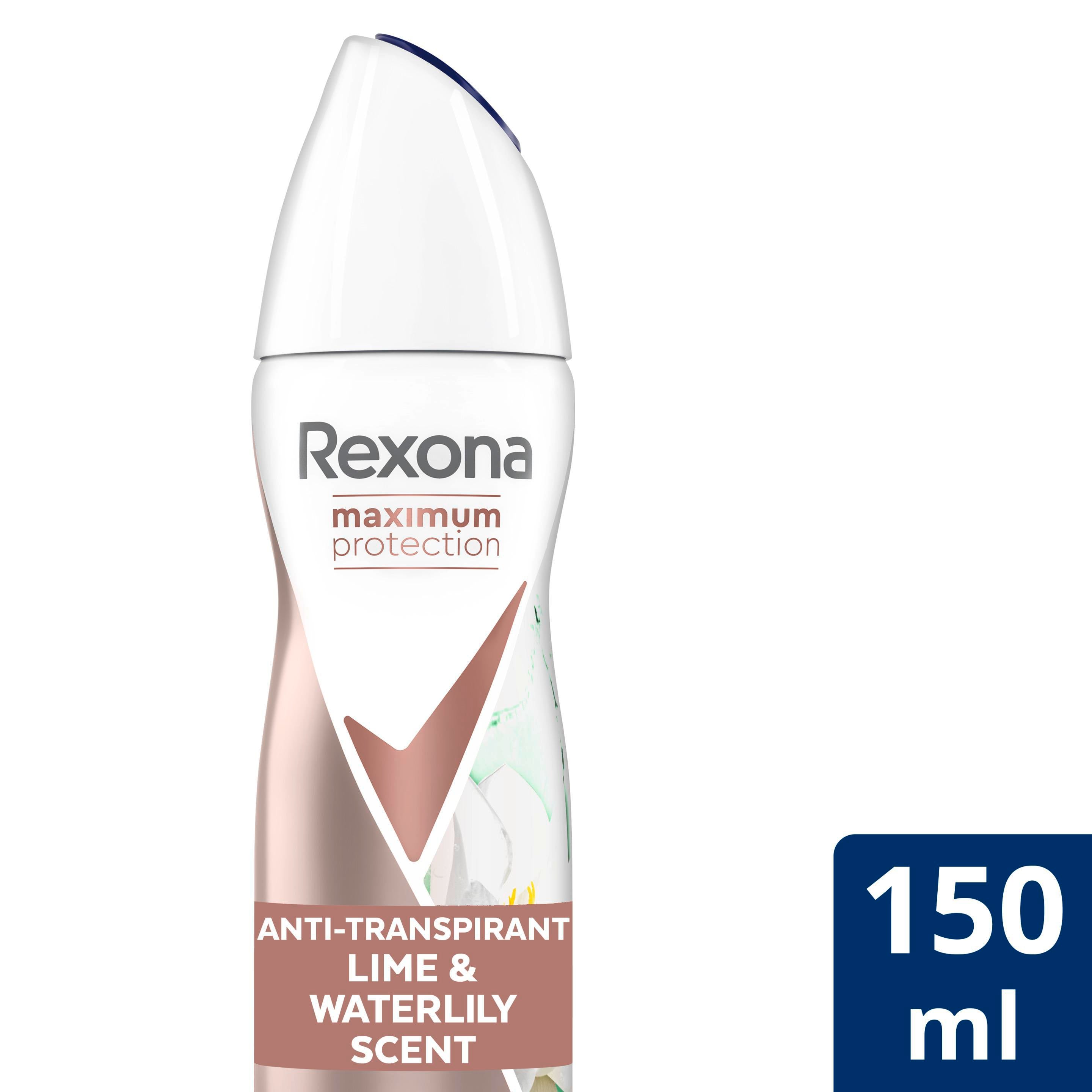 Rexona Deospray Maximum Protection Anti-Transpirant Lime & Waterlily 150 ml