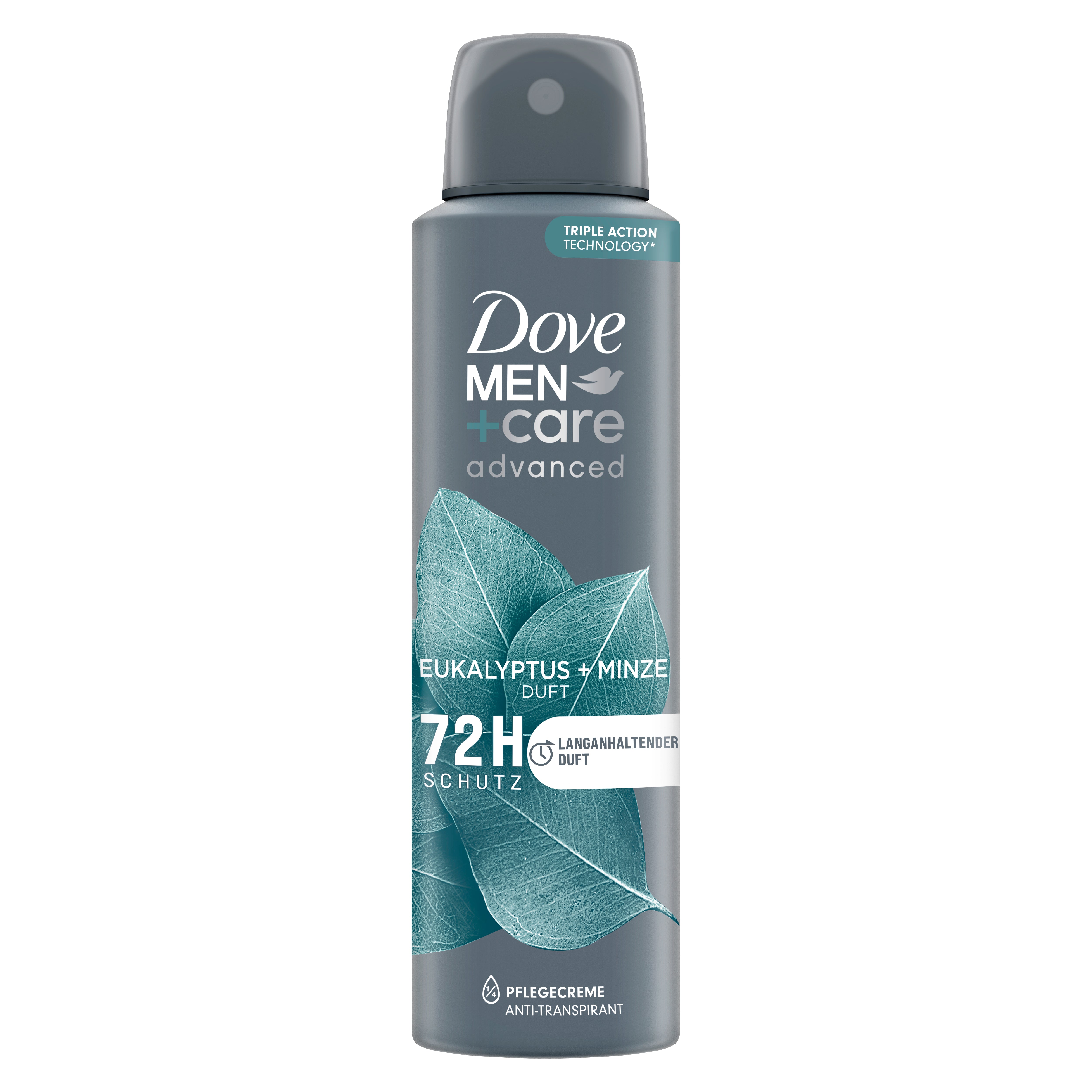 Dove Men+Care advanced Deo Spray Eukalyptus + Minze Anti Transpirant schützt 72 Stunden vor Körpergeruch und Schweiß 150 ml