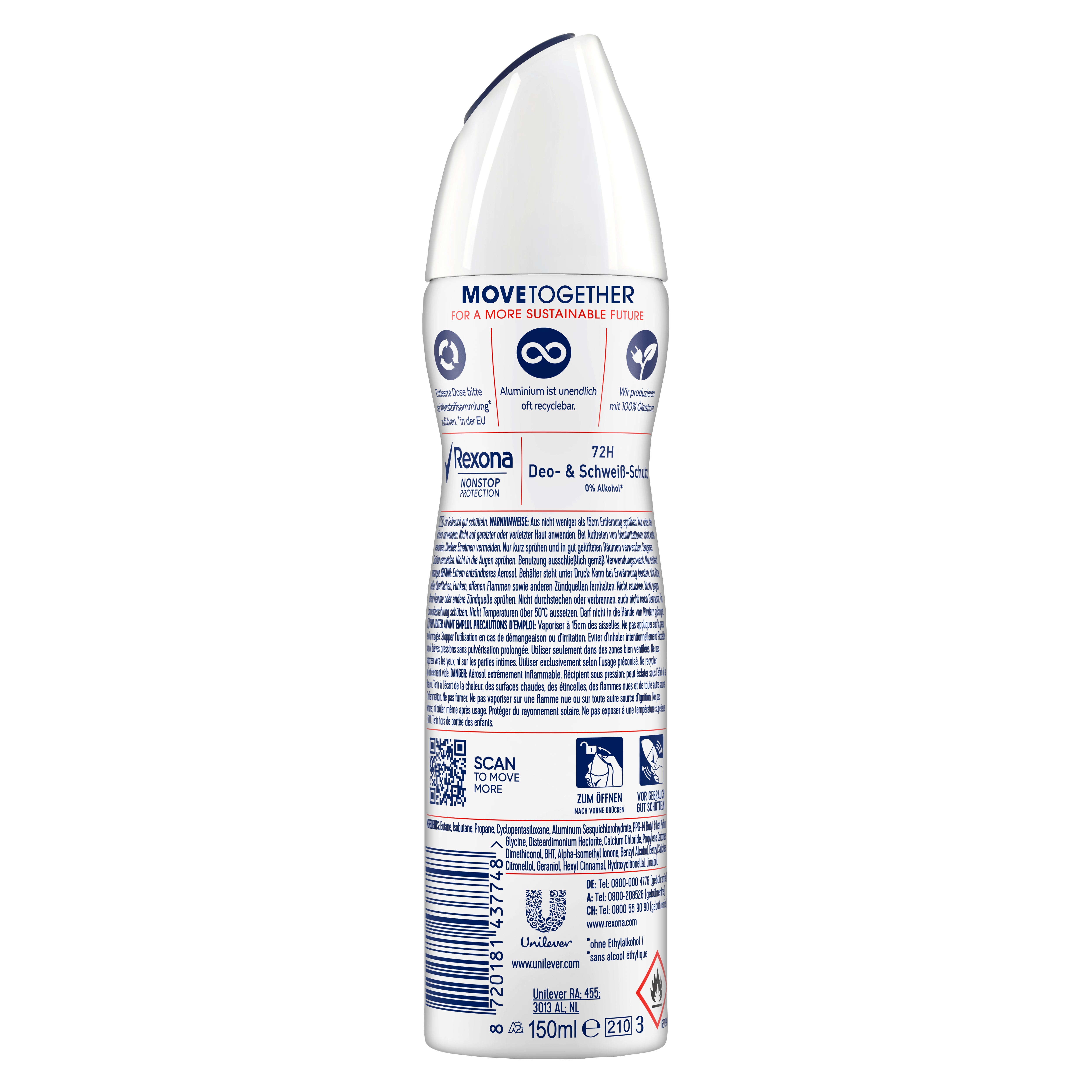 Rexona  Deospray  Nonstop Protection Summer Moves Limited Edition  150 ML