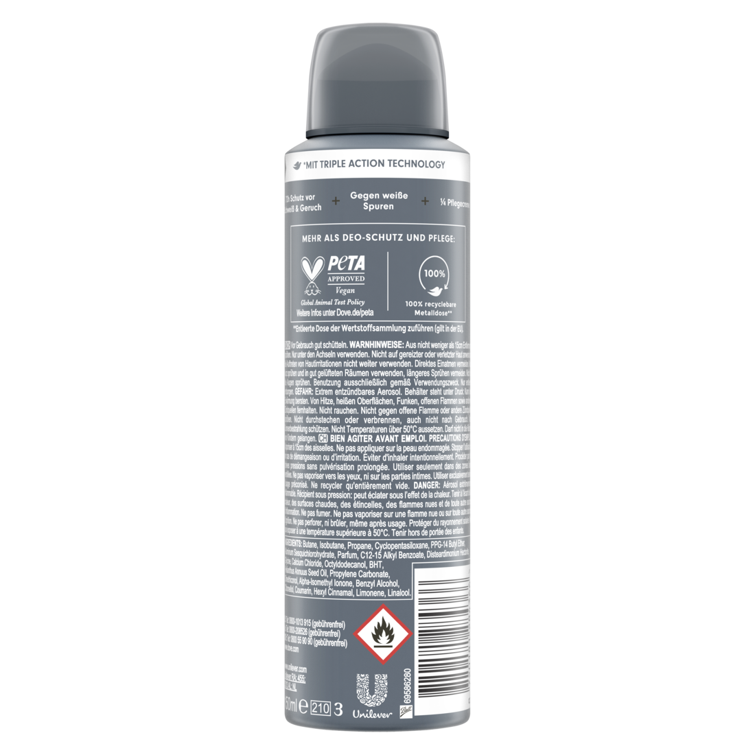 Advanced Anti-Transpirant Invisible Dry gegen weiße Spuren schützt 72 Stunden vor Körpergeruch und Schweiß 150 ml