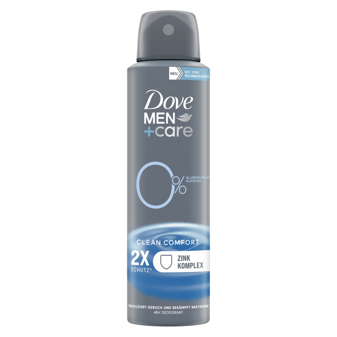 Deodorant Spray Clean Comfort Deo ohne Aluminium schützt 48 Stunden vor Körpergeruch 150 ml