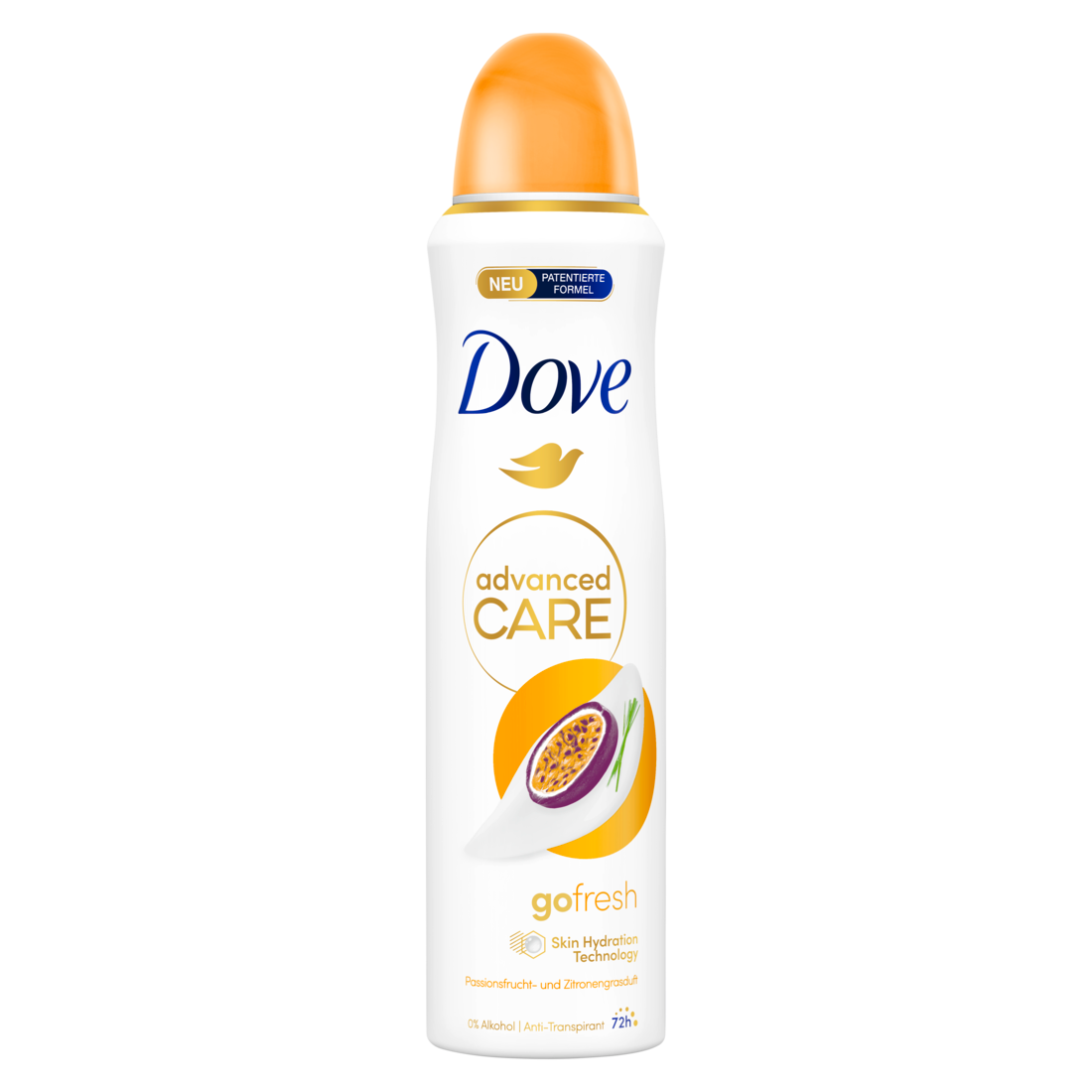 Advanced Care Anti-Transpirant Deo-Spray go fresh Passionsfrucht- und Zitronengrasduft mit Skin Hydration Technology 150 ml