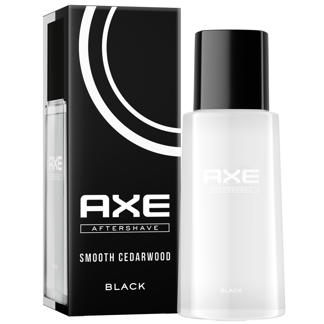 Aftershave Black für gepflegte Haut mit würzig-maskulinem Duft nach Zedernholz und gefrorener Birne 100 ml