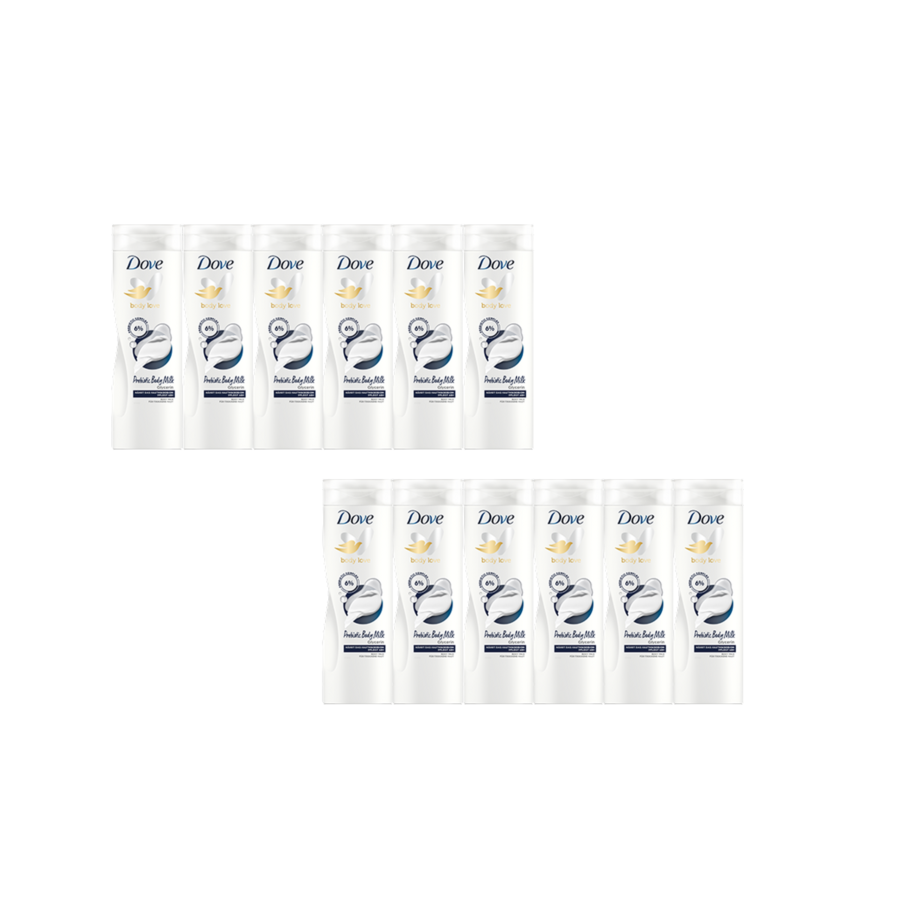 Dove Prebiotic Body Milk mit Glycerin 400 ml