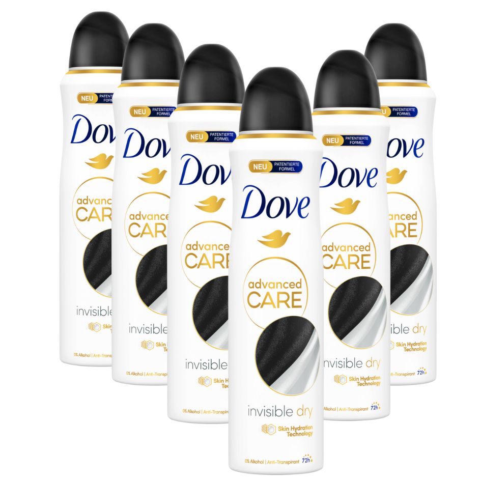 Advanced Care Anti-Transpirant Deo-Spray Invisible Dry schützt 72 Stunden vor Körpergeruch und Achselnässe mit Skin Hydration Technology 150 ml