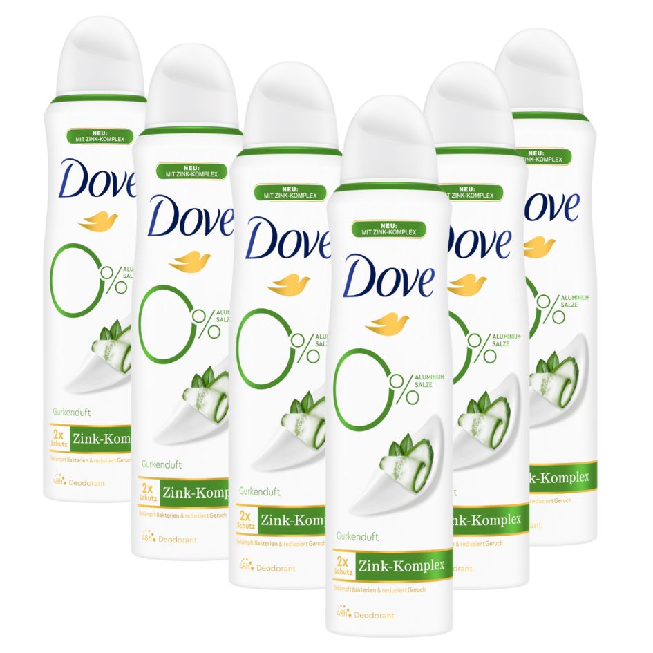 Deodorant-Spray Gurkenduft Deo mit pflegendem Zink-Komplex und 0% Aluminiumsalzen 150 ml