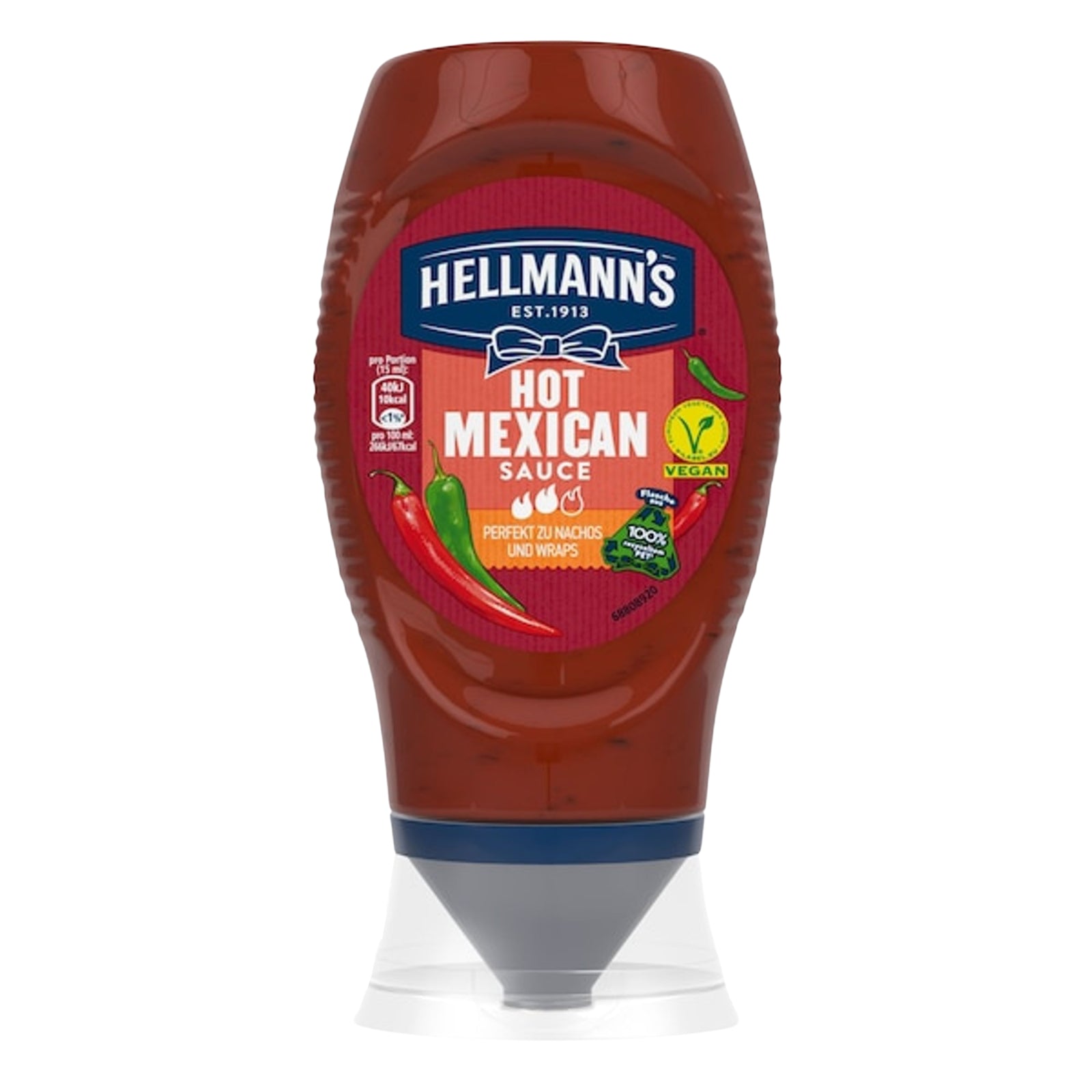 Hellmann's Hot Mexican Sauce leckere Grillsauce perfekt zu Nachos und Wraps 250 ml