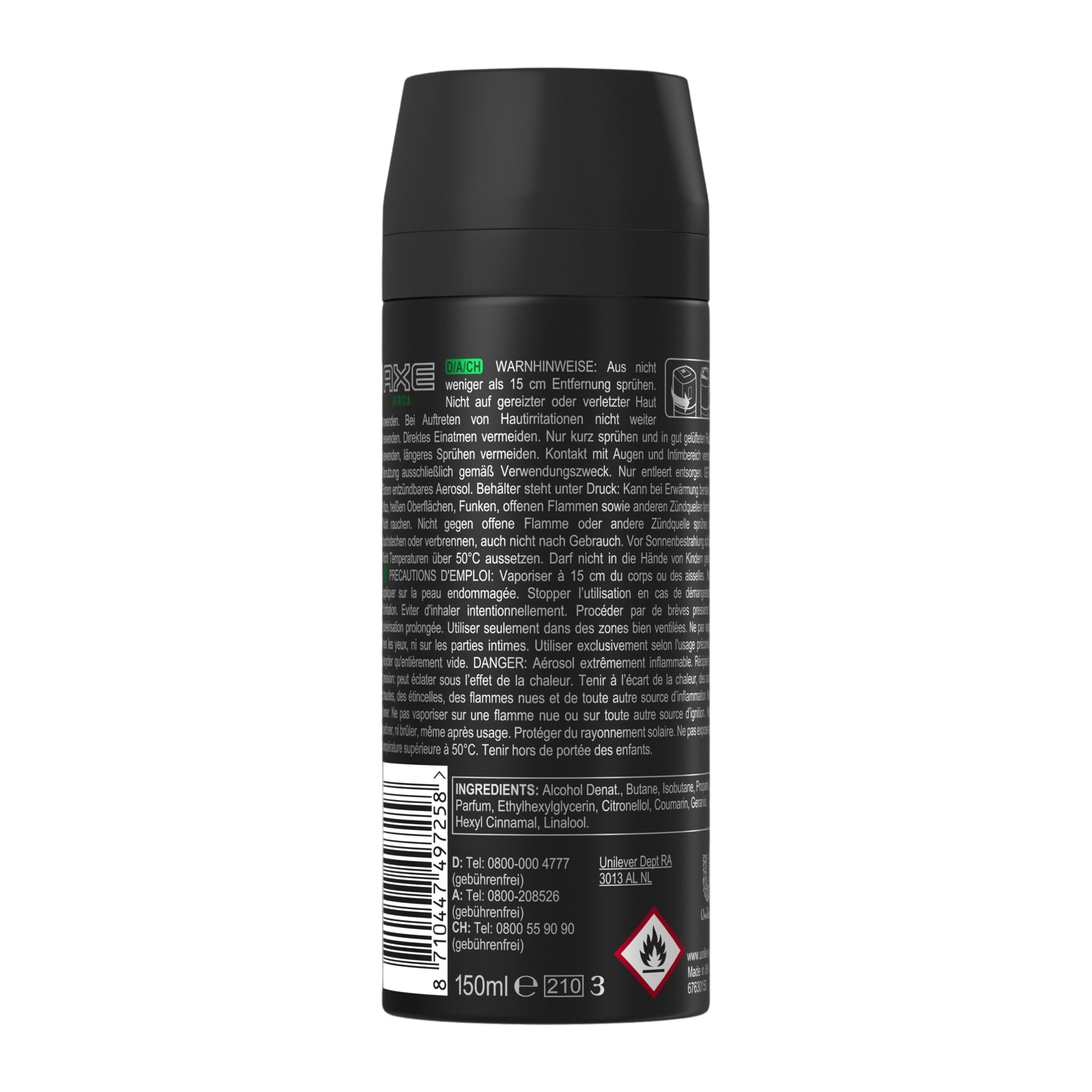 Bodyspray Africa Deo ohne Aluminium 150ml