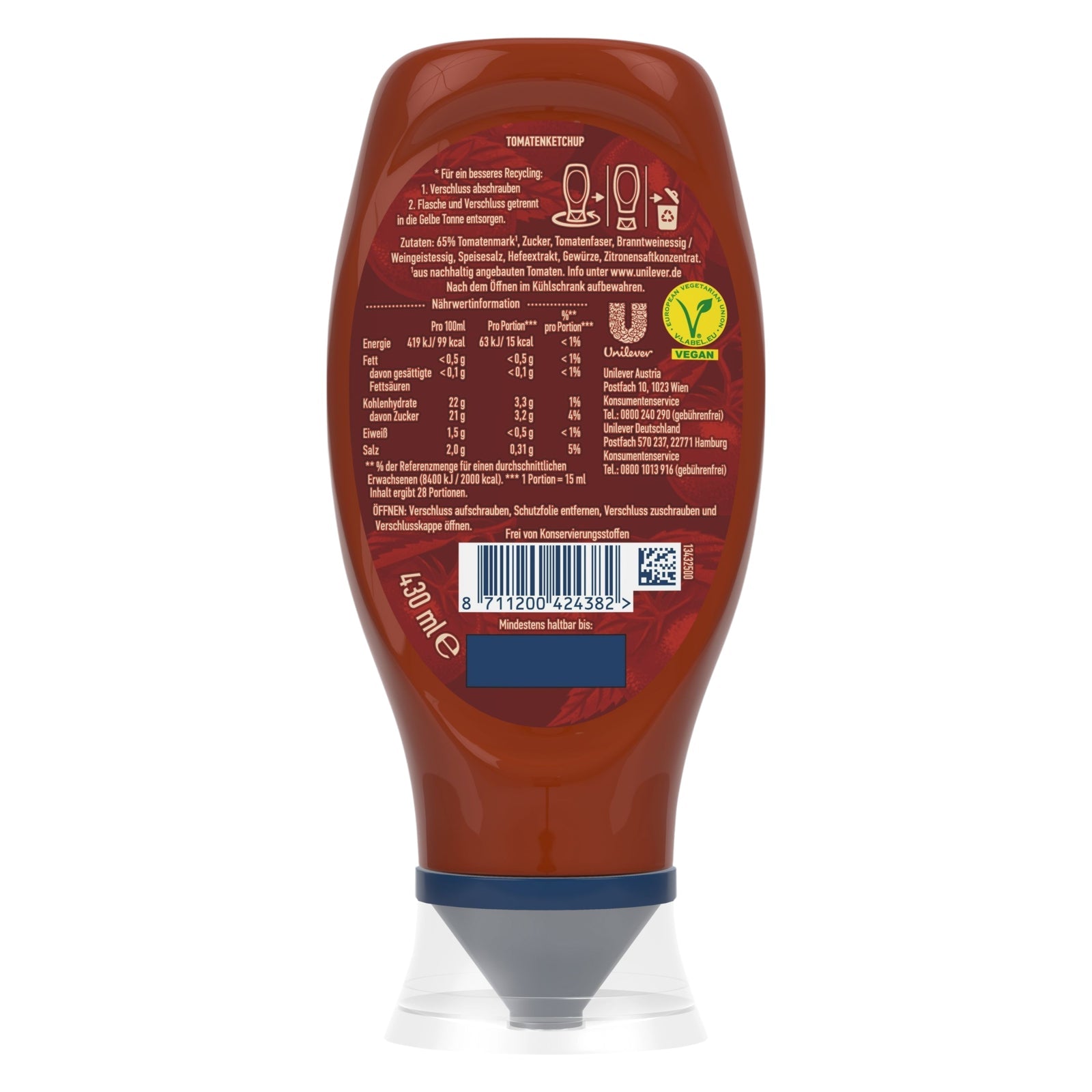 Tomato Ketchup leckere Grillsauce 430 ml